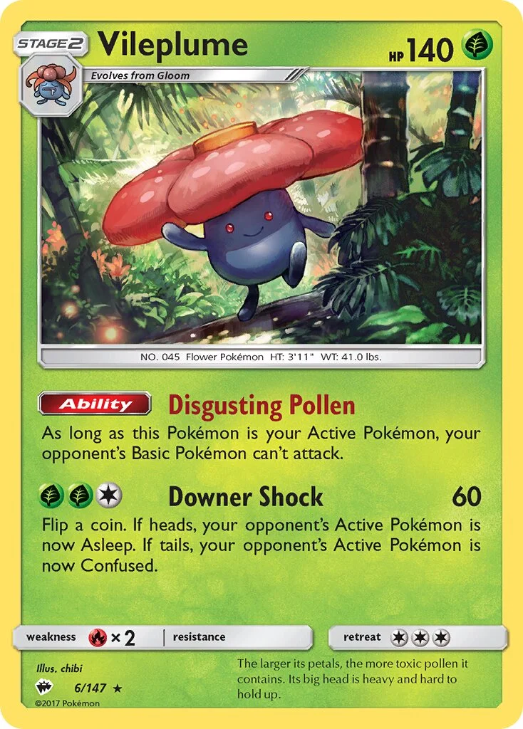 Vileplume 「BUS 6/147」「EN」