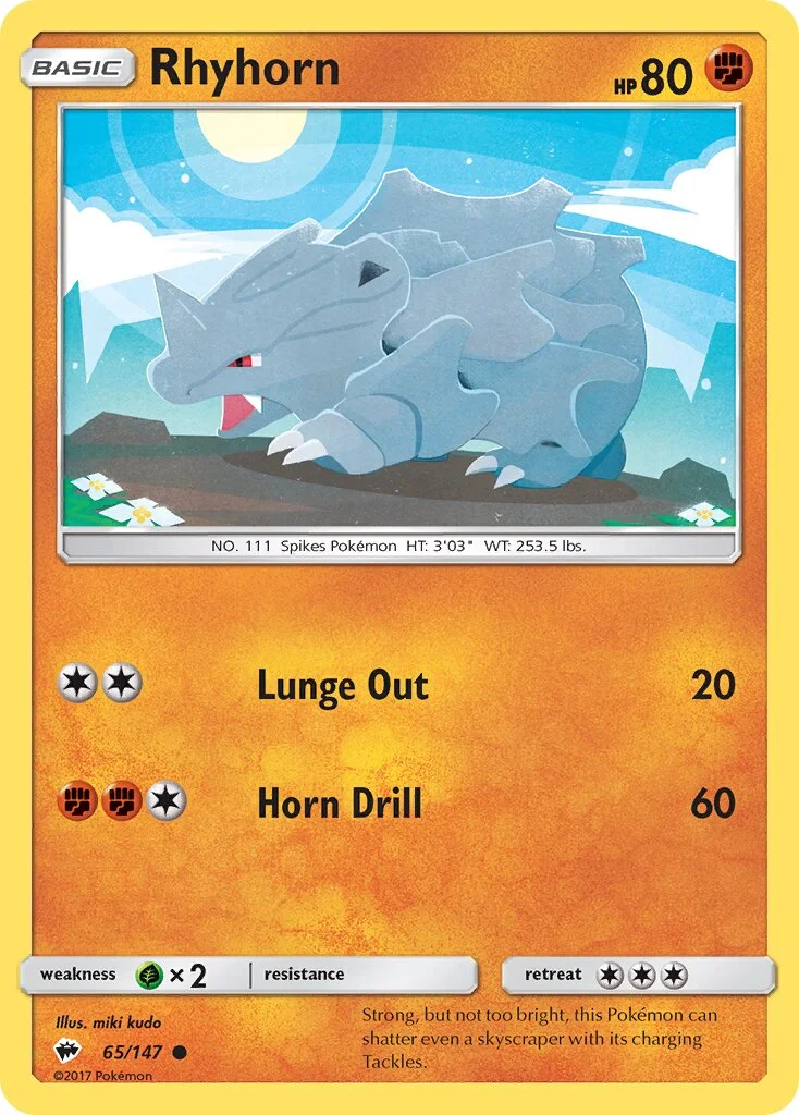 Rhyhorn 「BUS 65/147」「EN」