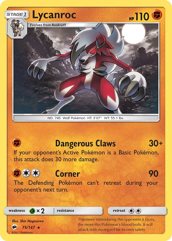 Lycanroc 「BUS 75/147」「EN」