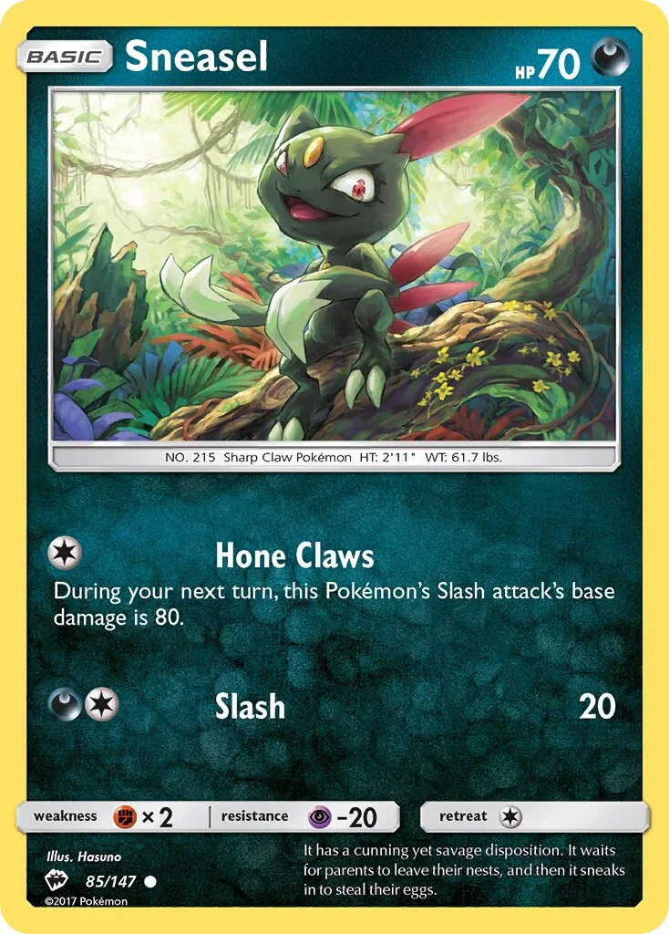 Sneasel 「BUS 85/147」「EN」