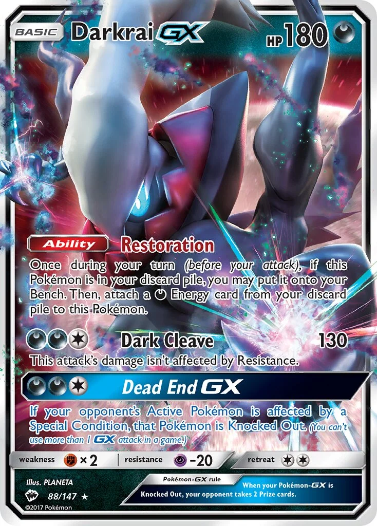 Darkrai-GX 「BUS 88/147」「EN」