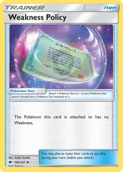 Weakness Policy #126/147 · Pokémon