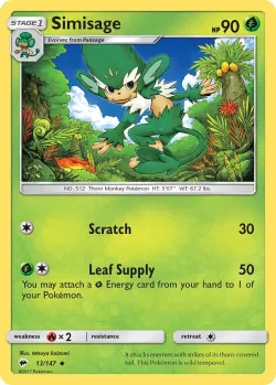 Simisage #13/147 · Pokémon