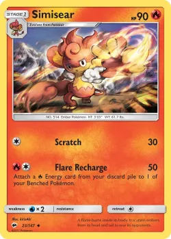 Simisear #23/147 · Pokémon
