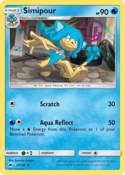 Simipour #37/147 · Pokémon