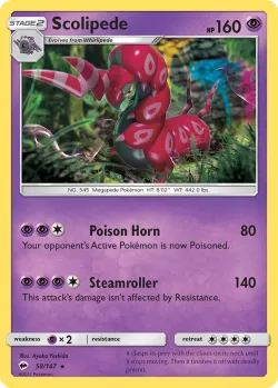 Scolipede #58/147 · Pokémon