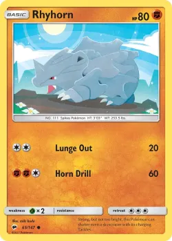 Rhyhorn #65/147 · Pokémon