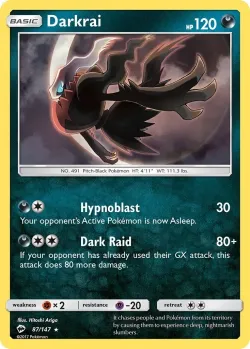 Darkrai #87/147 · Pokémon