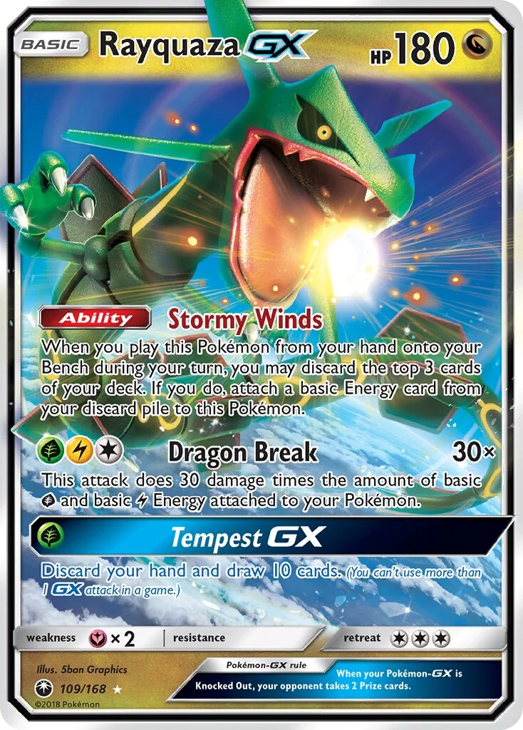 Rayquaza-GX 「CES 109/168」「EN」