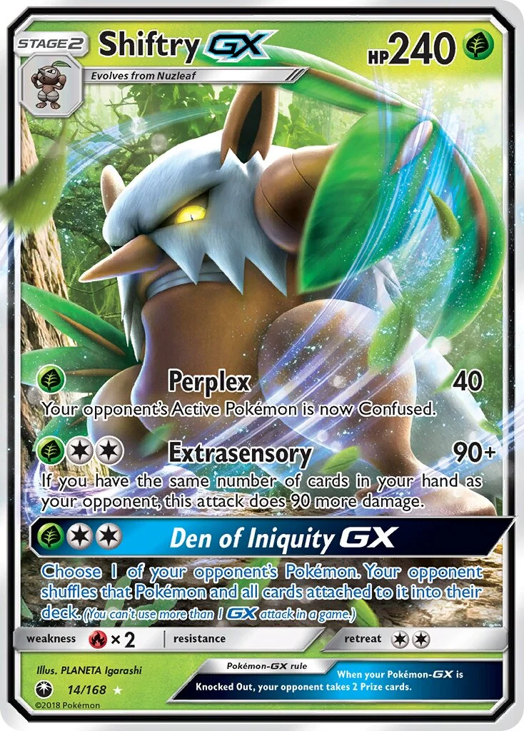 Shiftry-GX 「CES 14/168」「EN」
