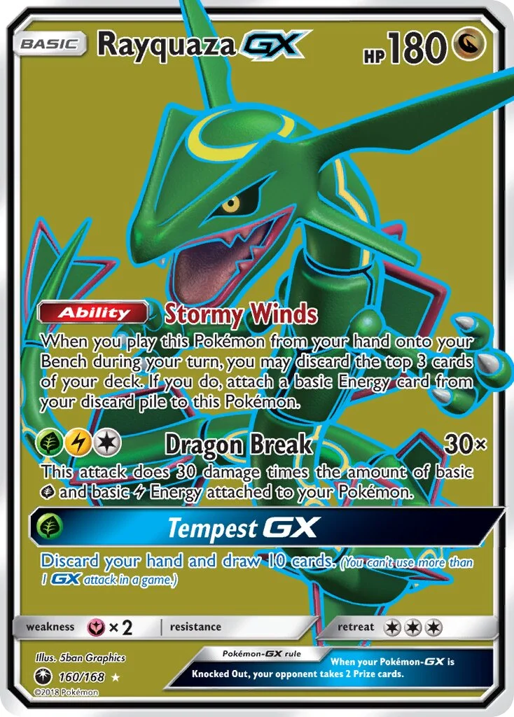 Rayquaza-GX 「CES 160/168」「EN」