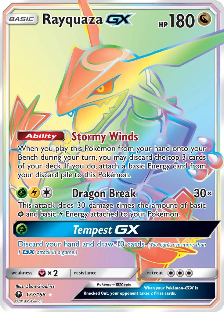 Rayquaza-GX 「CES 177/168」「EN」