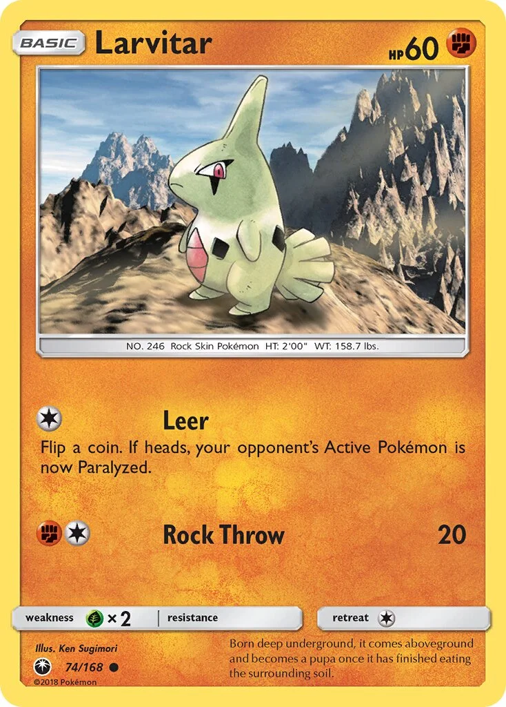 Larvitar 「CES 74/168」「EN」