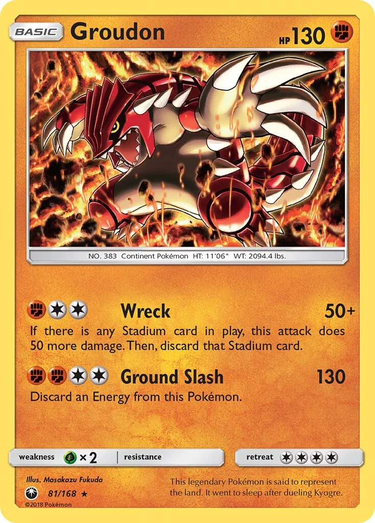 Groudon 「CES 81/168」「EN」