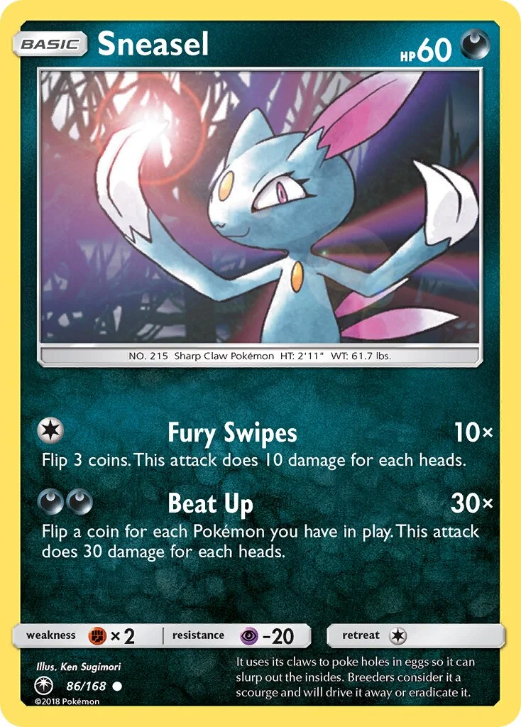 Sneasel 「CES 86/168」「EN」