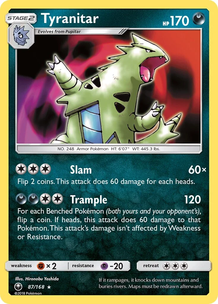 Tyranitar 「CES 87/168」「EN」