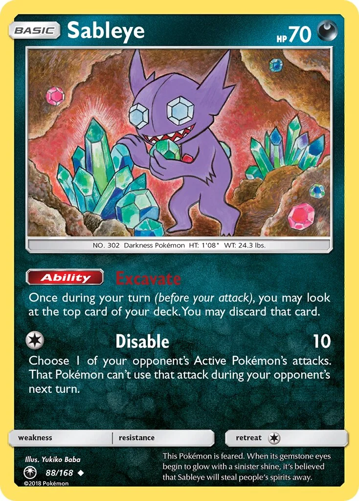 Sableye 「CES 88/168」「EN」