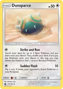 Dunsparce #110/168 · Pokémon