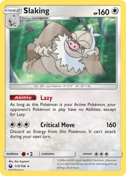 Slaking #115/168 · Pokémon