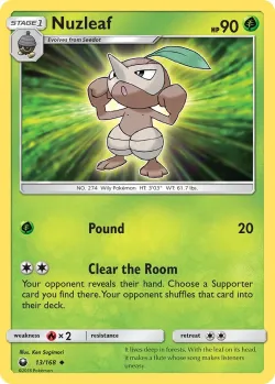 Nuzleaf #13/168 · Pokémon