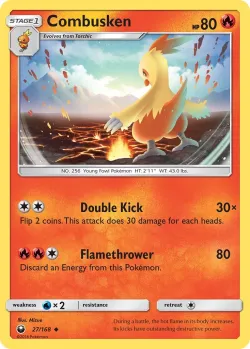 Combusken #27/168 · Pokémon