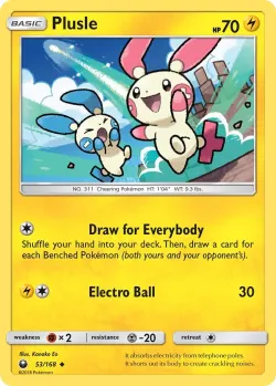 Plusle #53/168 · Pokémon
