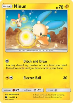 Minun #54/168 · Pokémon