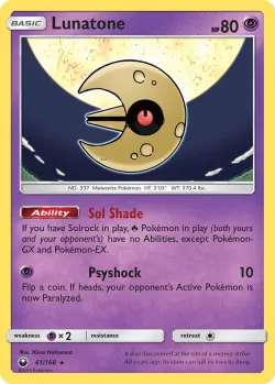 Lunatone #61/168 · Pokémon