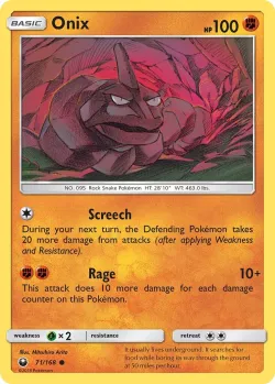 Onix #71/168 · Pokémon