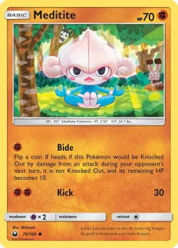 Meditite #76/168 · Pokémon