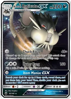 Alolan Raticate-GX #85/168 · Pokémon
