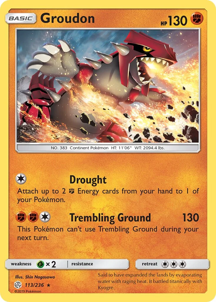 Groudon 「CEC 113/236」「EN」