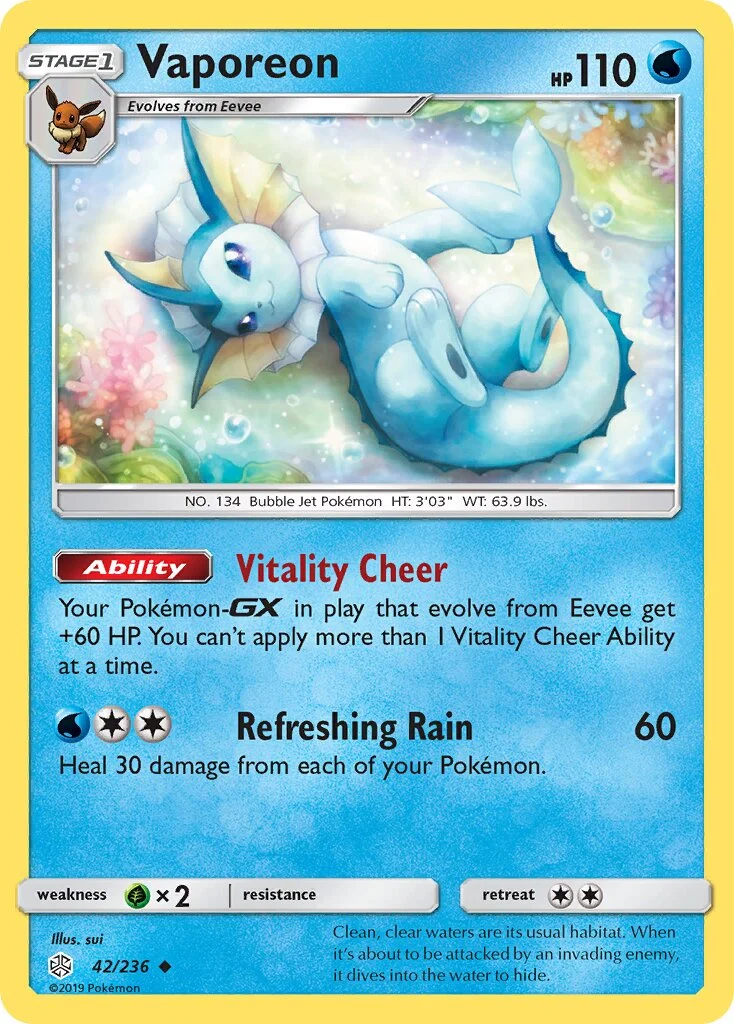 Vaporeon 「CEC 42/236」「EN」