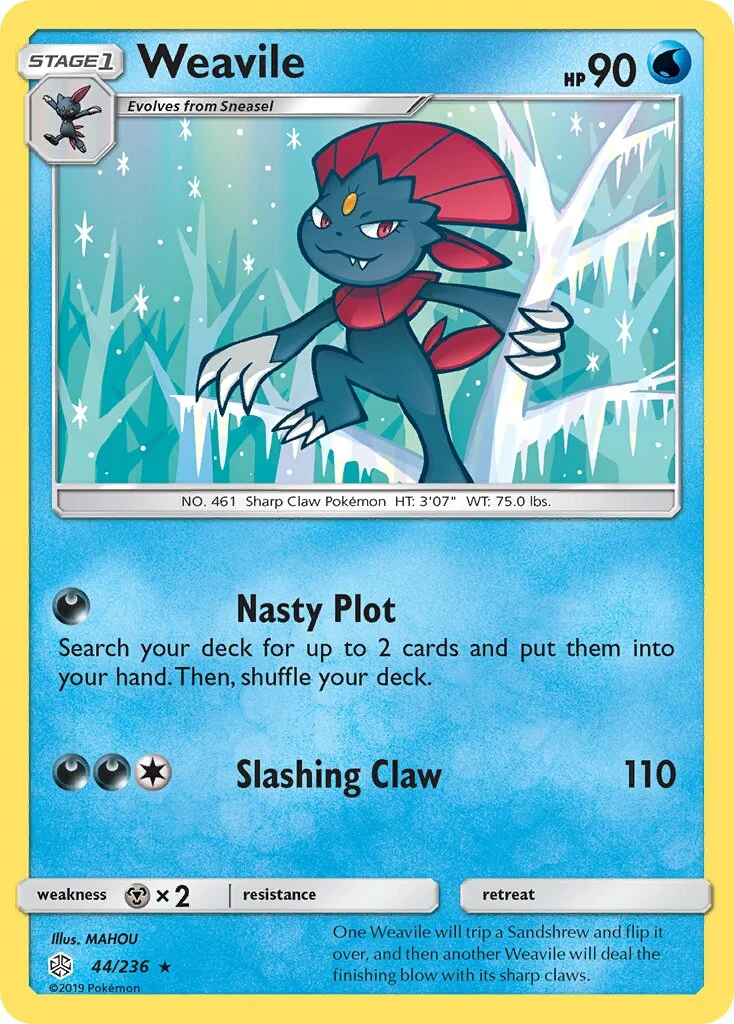 Weavile 「CEC 44/236」「EN」