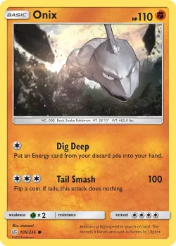Onix #105/236 · Pokémon