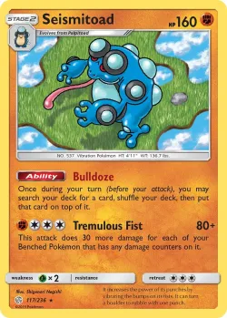 Seismitoad #117/236 · Pokémon