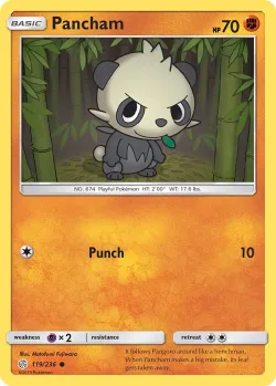 Pancham #119/236 · Pokémon