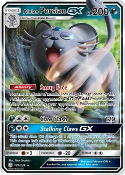 Alolan Persian-GX #129/236 · Pokémon