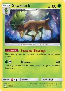 Sawsbuck #16/236 · Pokémon