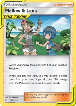 Mallow & Lana #198/236 · Pokémon