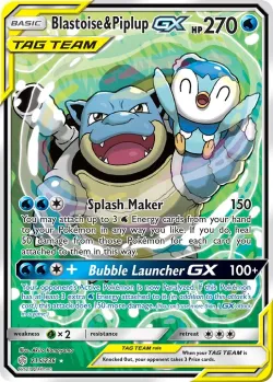 Blastoise & Piplup-GX #215/236 · Pokémon