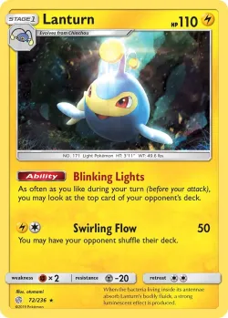 Lanturn #72/236 · Pokémon