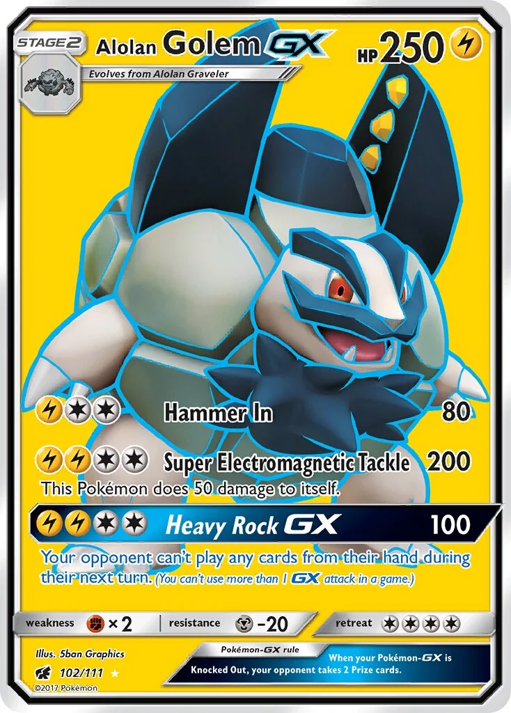 Alolan Golem-GX 「CIN 102/111」「EN」