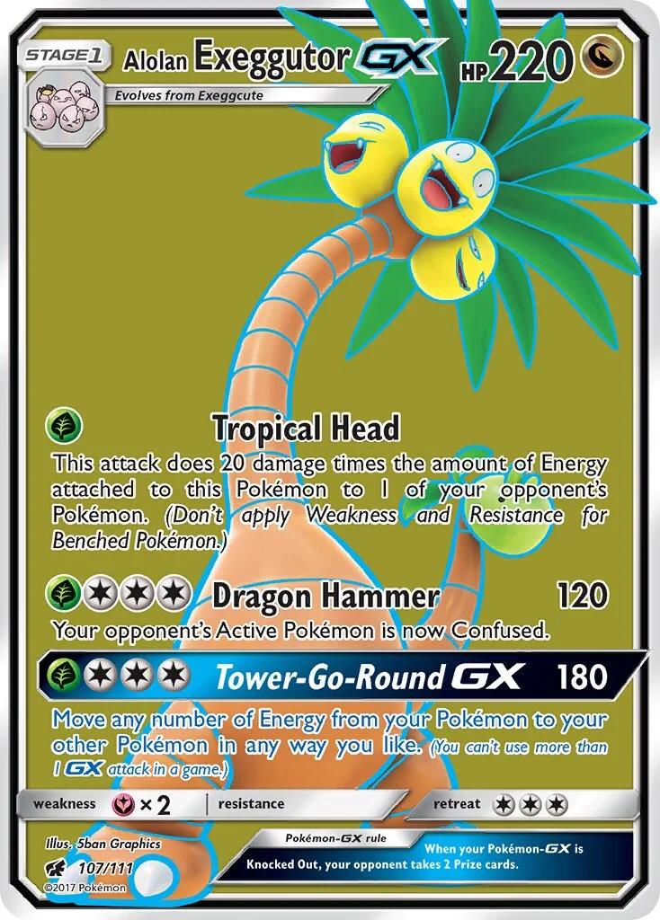 Alolan Exeggutor-GX 「CIN 107/111」「EN」