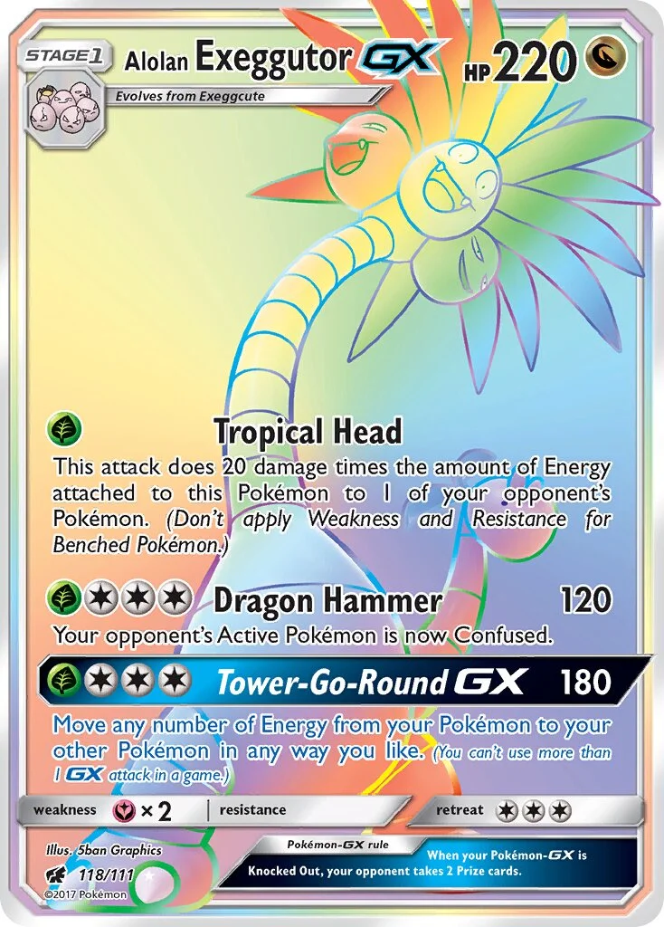 Alolan Exeggutor-GX 「CIN 118/111」「EN」