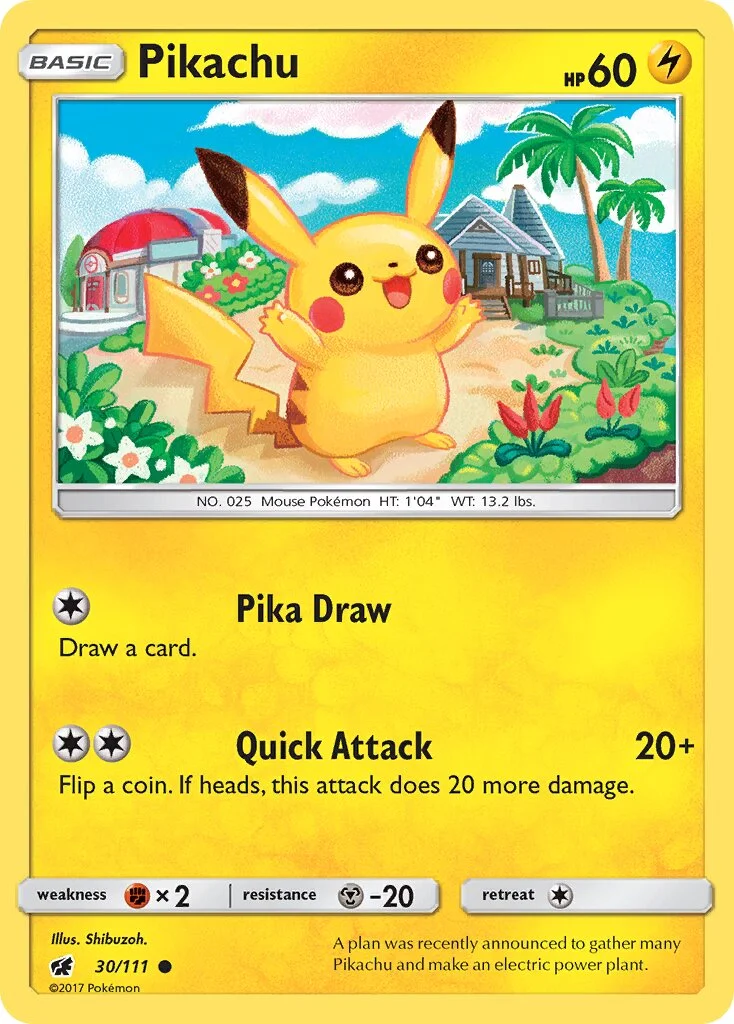 Pikachu 「CIN 30/111」「EN」