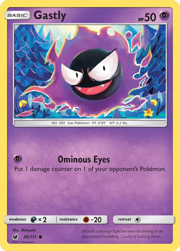 Gastly 「CIN 36/111」「EN」