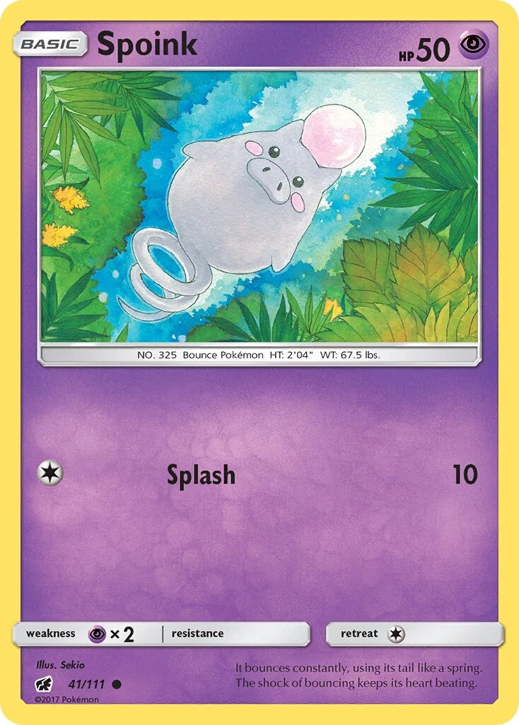 Spoink 「CIN 41/111」「EN」