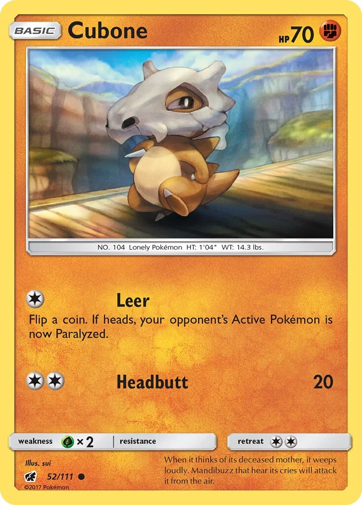 Cubone 「CIN 52/111」「EN」