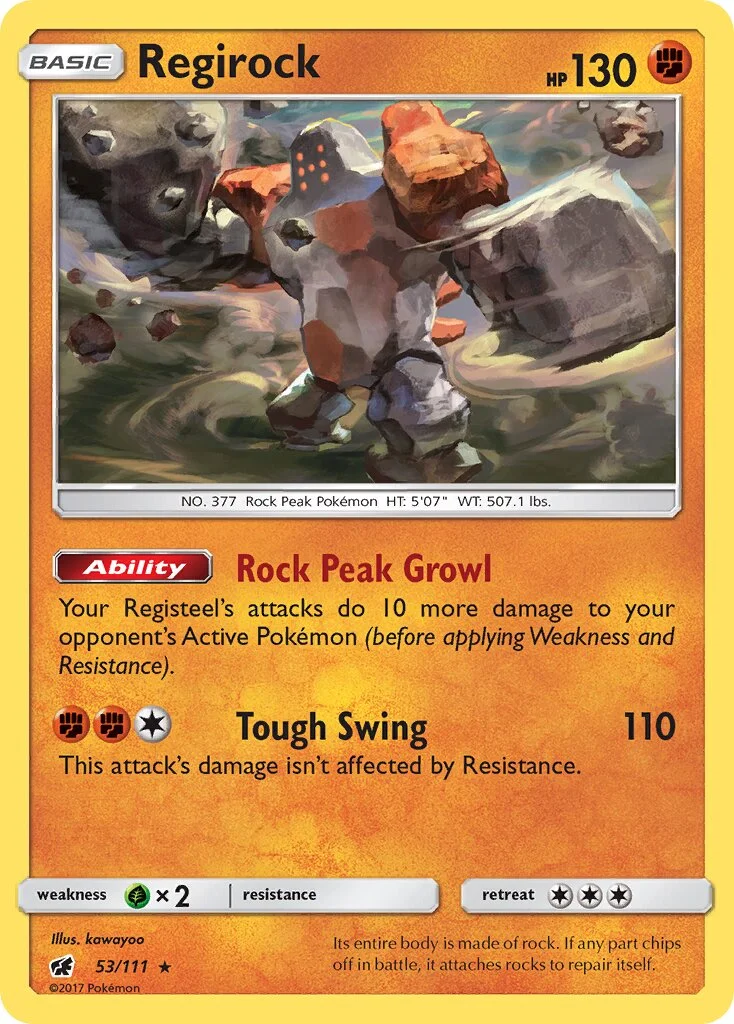Regirock 「CIN 53/111」「EN」